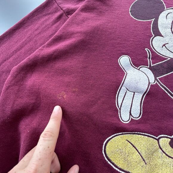Vintage Disney Designs Mickey Mouse Sweatshirt Adult XL Made In USA 80s 90s - Picture 9 of 10